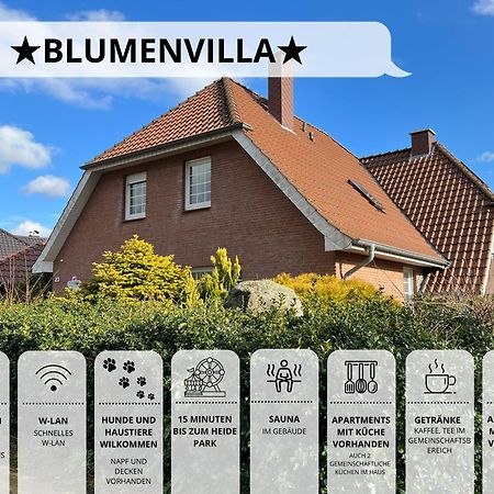 Blumenvilla - 15 Minuten Bis Zum Heide Park, Haustiere Willkommen, Sauna Im Gebaeude Schneverdingen Esterno foto