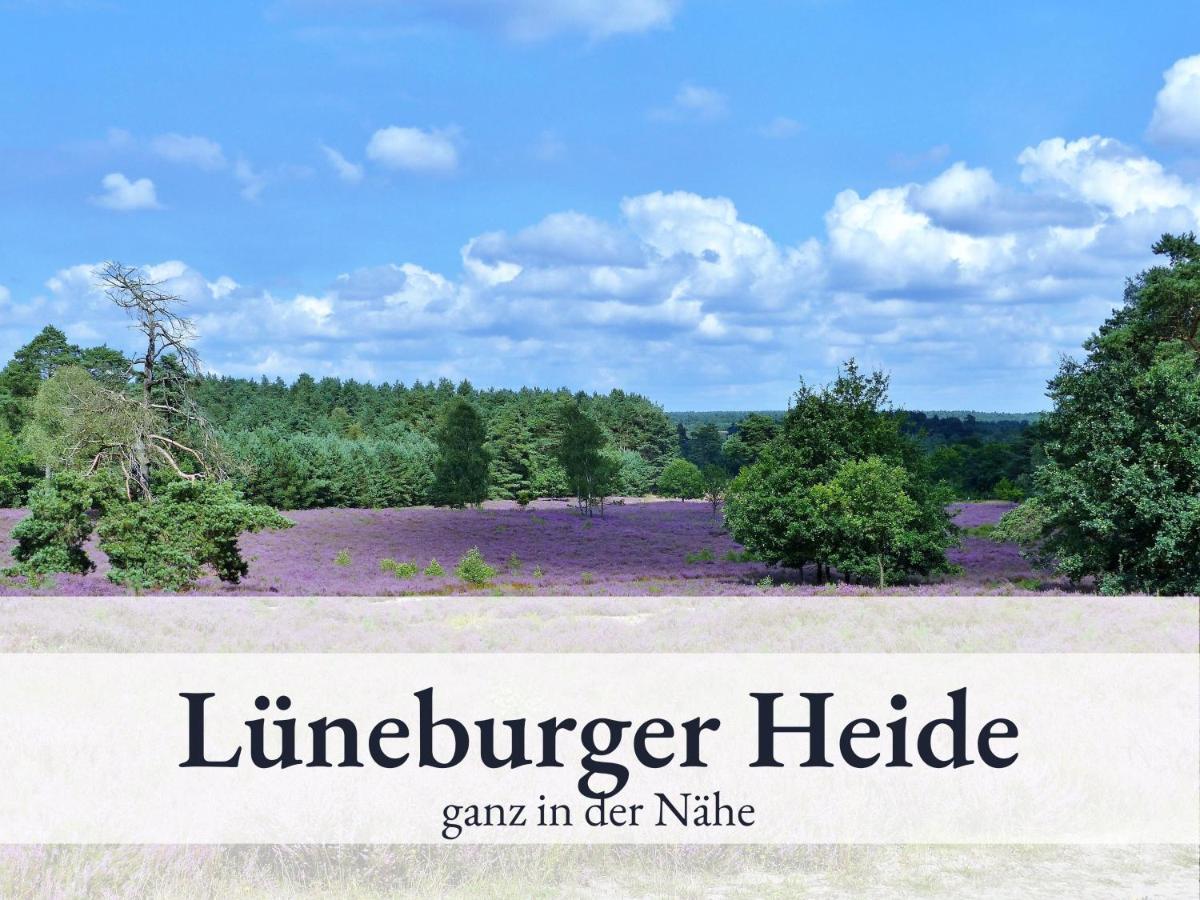 Blumenvilla - 15 Minuten Bis Zum Heide Park, Haustiere Willkommen, Sauna Im Gebaeude Schneverdingen Esterno foto