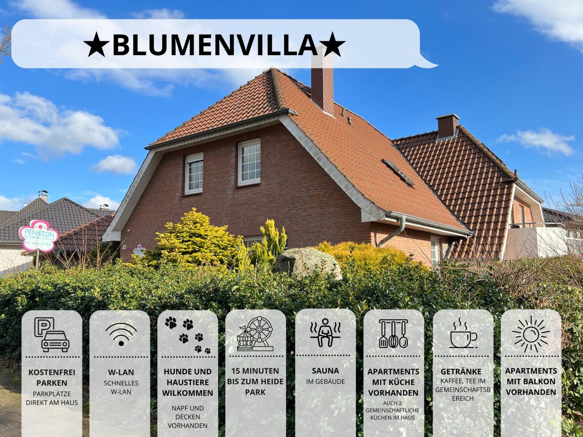 Blumenvilla - 15 Minuten Bis Zum Heide Park, Haustiere Willkommen, Sauna Im Gebaeude Schneverdingen Esterno foto